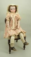 Large bisque shoulder head doll, German circa 1910,