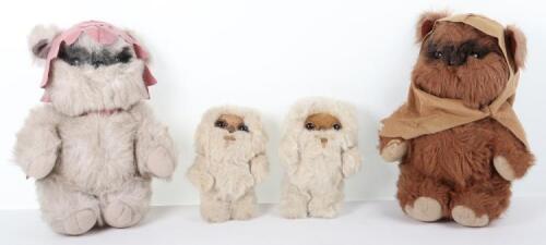 Vintage Star Wars Kenner Ewok plushies,