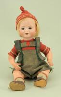 Bahr & Proschild 585 bisque head baby in original clothes, German circa 1910,