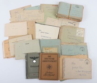 A Large WW2 German Casualty Grouping of Documents and Field Post to Gefr.r Erich Peter, Grenadier- Regiment 459. KIA 9 March 1943