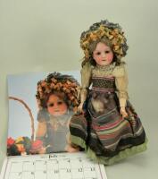 A.M 390 bisque head doll, German circa 1910,