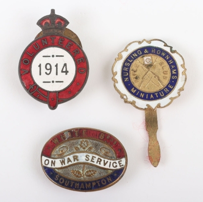 WW1 1914 Volunteered Lapel Badge