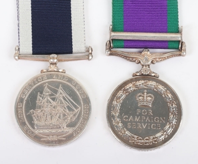 Royal Navy Long Service Good Conduct Pair of Medals to an Engineer for the Borneo Conflict - 4
