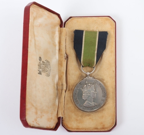 EIIR Colonial Police Long Service Good Conduct Medal Tanganyika Police,