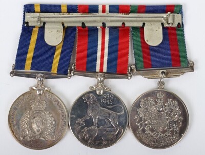 WW2 Canadian and Royal Canadian Mounted Police Long Service Good Conduct Medal Trio - 2