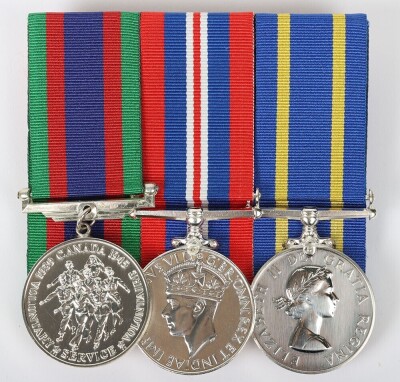 Royal Canadian Mounted Police Long Service Good Conduct Medal Trio