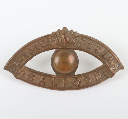 WW1 20th (4th Salford) Service Battalion Lancashire Fusiliers Shoulder Title