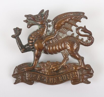 Scarce 4th Territorial Battalion The Buffs East Kent Regiment Cap Badge