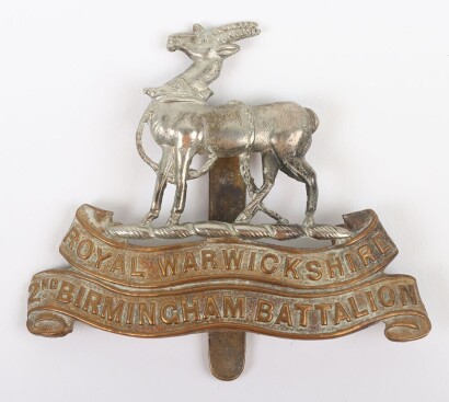 15th Service (2nd Birmingham) Battalion Royal Warwickshire Regiment Cap Badge