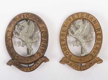 Somerset National Reserve and Veteran Reserve Headdress Badges
