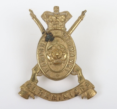 Victorian Hampshire (Imperial) Yeomanry Carabineers Cap Badge