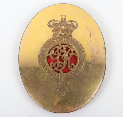 Rare Georgian Christ Church Volunteers Officers Shoulder Belt Plate