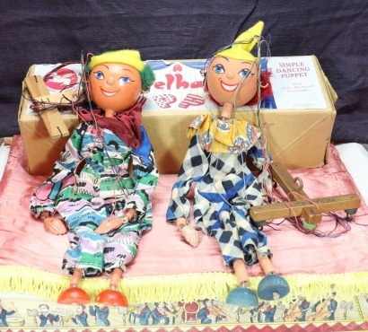 Three LS type Pelham Puppets, 1950s,