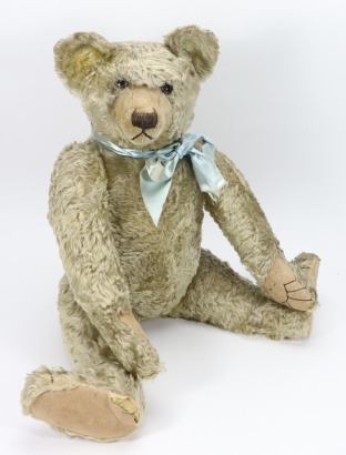 A fine and large golden mohair Farnell Teddy bear, circa 1920,