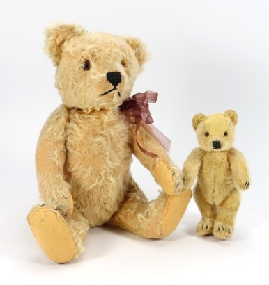Two Steiff post-war golden mohair Teddy bears,