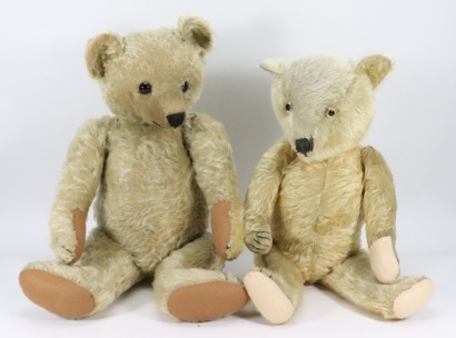 Bride and Groom Chiltern mohair Teddy bear, English circa 1930,