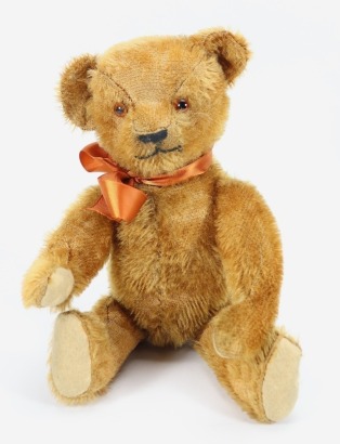 A Cinnamon German mohair Teddy bear, possibly Bing 1920s,