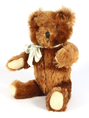 Jerry&rsquo;s Bear a good Knickerbocker cinnamon mohair Teddy bear with provenance, American circa 1925,