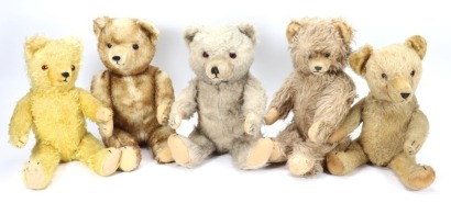 A collection of Hermann Teddy bears, 1950s