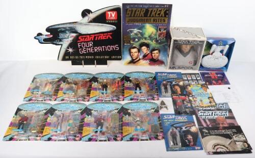 collection of Star Trek next generation carded figures