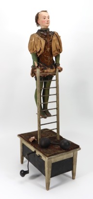 A rare Gustave Vichy musical automaton of an Equilibriste, French 1880s,