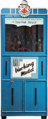 A rare Bollands (British) floor standing Penny in the Slot 'The Haunted House' Arcade working model, 1950s,