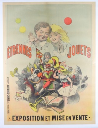 ETRENNES JOUETS, EXPOSITION ET MISE EN VENTE, poster, printed by Affiches Camis, Paris, circa 1900,