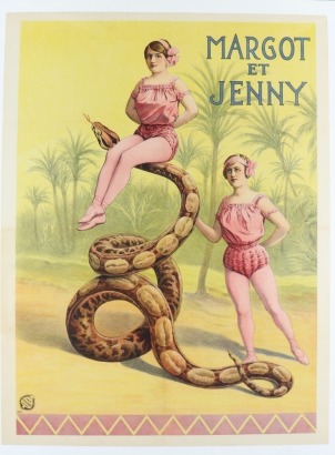 Two Circus act posters, 1910s,
