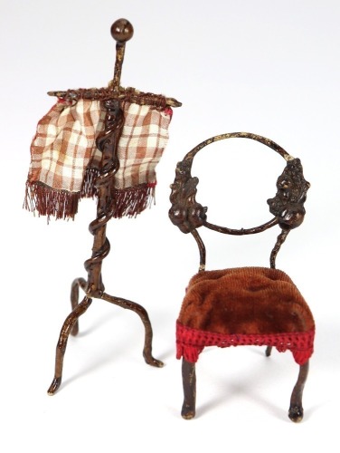 Ladies Guild and Ragged School Dolls Houses furniture, 1840s,