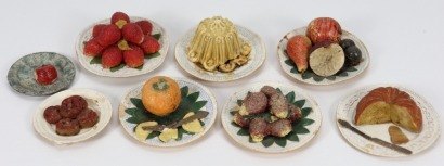 A good early set of English dolls house food