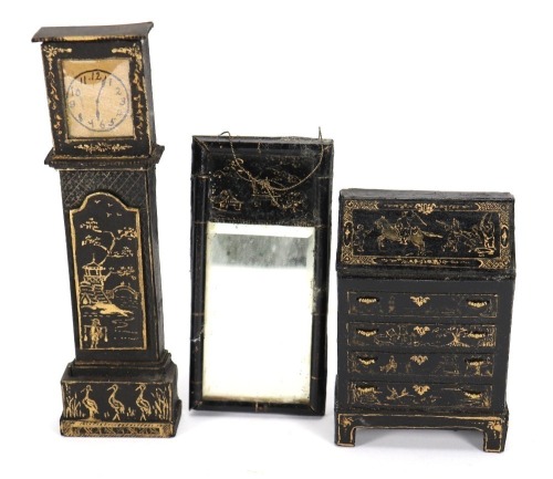 Westacre card chinoiserie dolls house furniture, 1926,