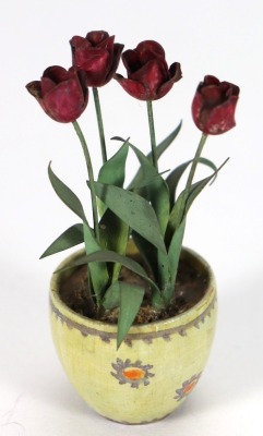 Beatrice Hindley pot plant, English 1920s,