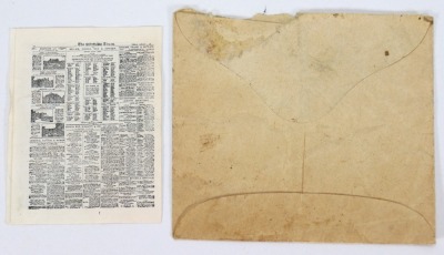 A rare copy of The Times for Queen Mary's Dolls House in original envelope, 1924, - 2