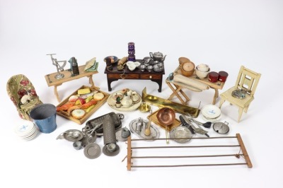 The 'Mc Rae' family dolls house and contents, 1920s, - 12