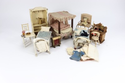 The 'Mc Rae' family dolls house and contents, 1920s, - 15