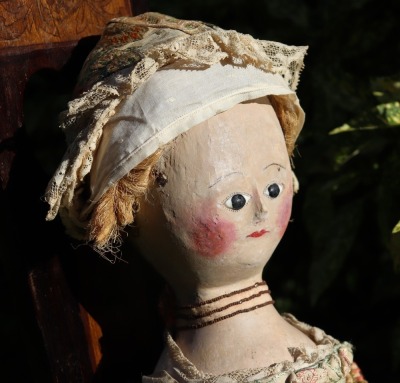 A rare and large early English George III wooden doll - 4