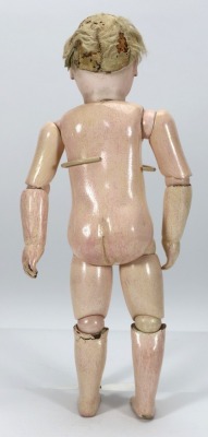 A rare Premiere portrait almond eye Jumeau bisque head Bebe doll, French circa 1880, - 5
