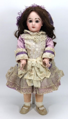 A good Tete Jumeau bisque head Bebe doll, size 11