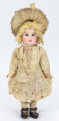 A rare small size 3 Steiner A bisque head Bebe in original clothes, French circa 1890