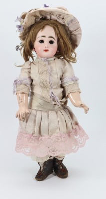 A Rabery et Delphieu bisque head Bebe doll, incised 1, French circa 1890,