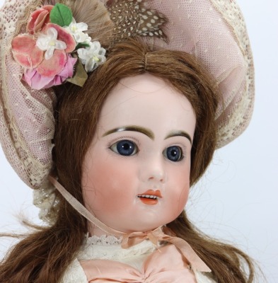 A Tete Jumeau bisque head Bebe doll, size 9, French circa 1890 - 2