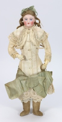 A Francois Gaulthier all original bisque shoulder head fashion doll, French circa 1870
