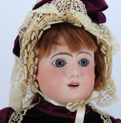 A good French bisque head Bebe doll, probably Jules Steiner, French circa 1890, - 2