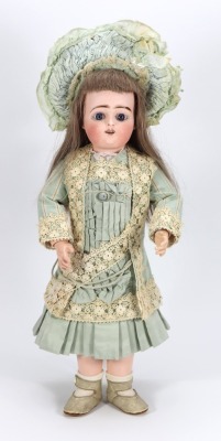 A Pintel & Godchaux bisque head doll, French circa 1900,
