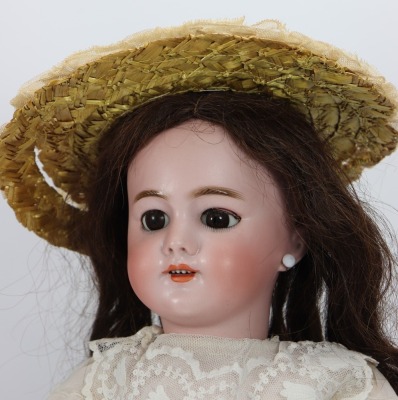 A DEP bisque head Tete Jumeau bisque head doll, German for the French market, circa 1905 - 2