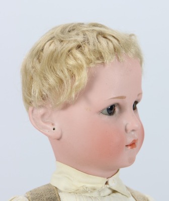 A rare Simon & Halbig 1448 bisque head character doll in original clothes, German circa 1912 - 3