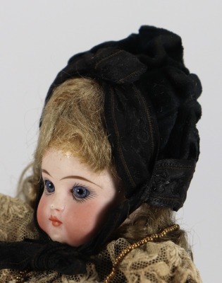A Simon & Halbig 172 all original bisque shoulder head doll, German, circa 1890 - 2