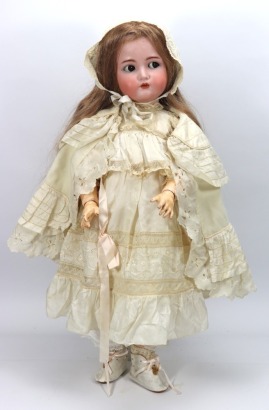 A large Simon & Halbig/K&R bisque head doll, German, circa 1910