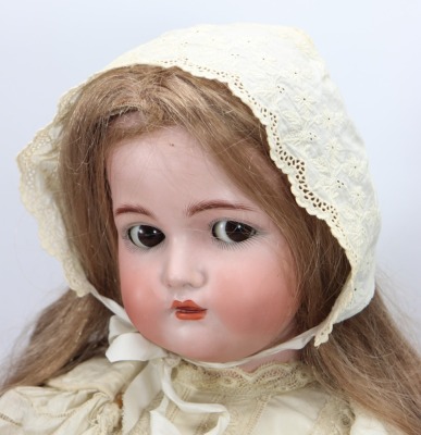 A large Simon & Halbig/K&R bisque head doll, German, circa 1910 - 2