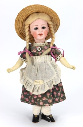A rare all original Gebruder Heubach 5636 'laughing' character doll, German circa 1910
